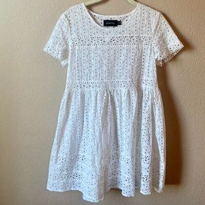 MINKPINK White Eyelet Dress